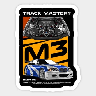 BMW E46 Track Mastery Sticker